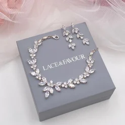 Lace & Favour Prom Bracelets | Silver Prom Jewellery*Adelaide Vintage Inspired Crystal Bracelet Silver