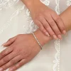 Lace & Favour Silver Prom Jewellery | Prom Bracelets*Alanna Simple Cubic Zirconia Tennis Bracelet (Silver)