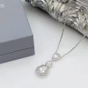 Lace & Favour Silver Prom Jewellery | Prom Necklaces*Alessandra Vintage Inspired Crystal Pendant Necklace