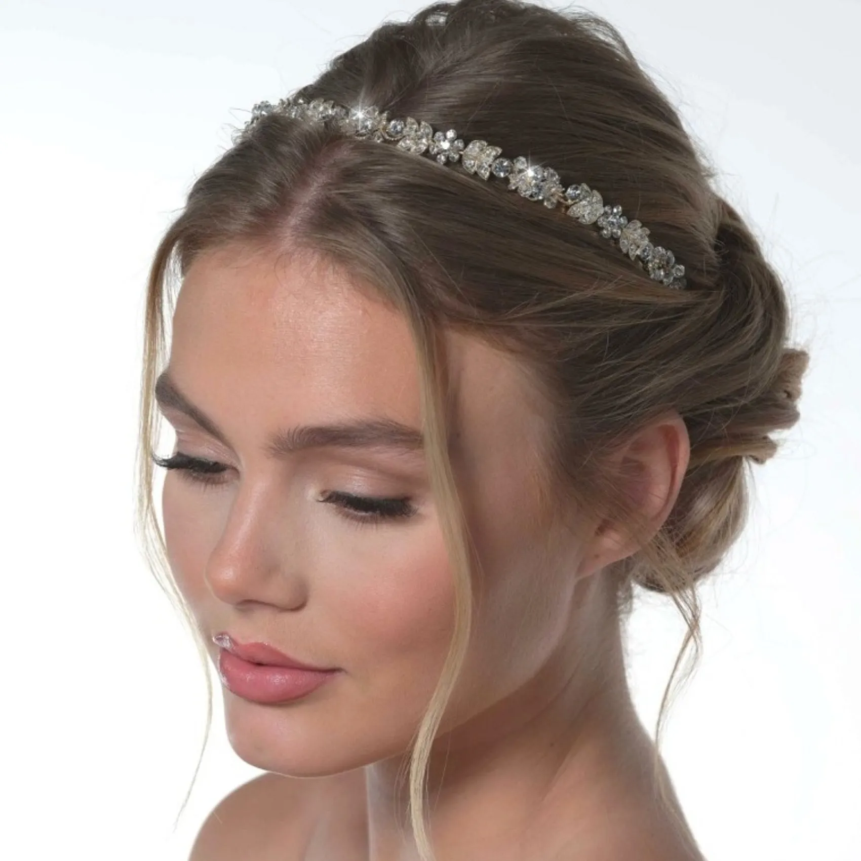 Poirier Vintage Headpieces | Crystal Hair Accessories*Alice Vintage Inspired Crystal Headband Gold