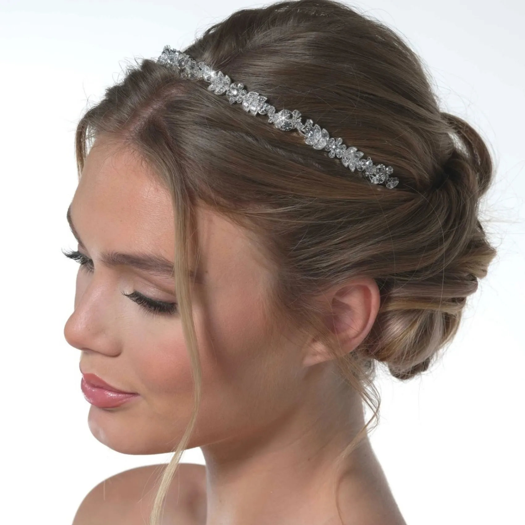 Poirier Vintage Headpieces | Crystal Hair Accessories*Alice Vintage Inspired Crystal Headband Silver