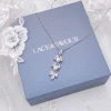 Lace & Favour Bride Gifts | Pearl Jewellery*Amalia Silver Cubic Zirconia and Pearl Pendant Necklace