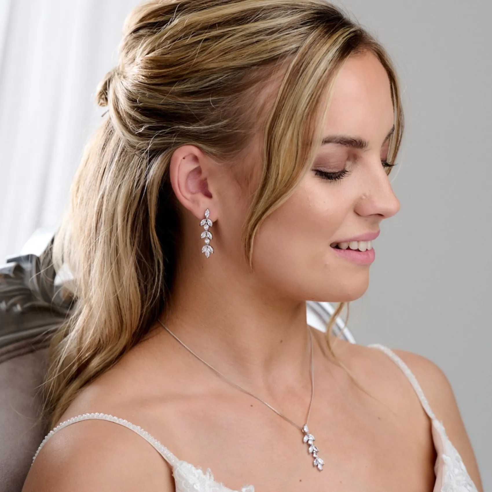 Lace & Favour Bridesmaid Gifts | Bride Gifts*Aria Cubic Zirconia Bridal Jewellery Set