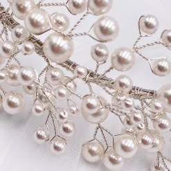 Arianna Pearl Hair Accessories | Silver Hair Accessories*Everlasting Statement Pearl Headband AR632