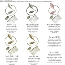 Arianna Pearl Hair Accessories | Silver Hair Accessories*Mira Pearl and Crystal Hair Comb AR614