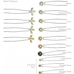 Arianna Pearl Hair Accessories | Silver Hair Accessories*Mira Statement Pearl and Crystal Tiara AR613 Ivory Pearls/ Clear Crystals/ Silver Wire