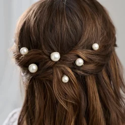 Arianna Bridesmaid Gifts | Bride Gifts*Purity Set of 6 Pearl Wedding Hair Pins ARP617