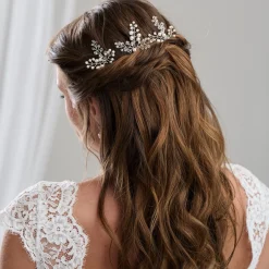 Arianna Crystal Hair Accessories | Pearl Hair Accessories*Set of 3 Pearl and Crystal Wedding Hair Pins ARP751