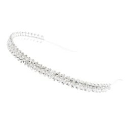 Poirier Crystal Hair Accessories | Silver Hair Accessories*Aura Sparkly Crystal Headband Silver