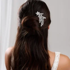 Lace & Favour Prom Hair Clips & Combs | Crystal Hair Accessories*Aurora Crystal Spray Wedding Hair Comb Silver