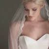Lace & Favour Single Tier Veils | Chapel Length & Cathedral Veils*Beauty Single Tier Scalloped Lace Edge Veil