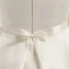 Bianco Evento Wedding Dress Belts*Bianco Crystal Embellished Satin Wedding Dress Belt Ivory/ Silver