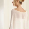 Bianco Evento Wedding Capes & Wraps*Bianco Chiffon Wedding Wrap E13 Ivory