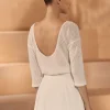 Bianco Evento Bridal Jumpers & Cardigans*Bianco Knitted 3/4 Sleeve Bridal Jumper E435 Ivory