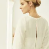 Bianco Evento Bridal Jumpers & Cardigans*Bianco Knitted Bridal Jumper with Lace Detail E334 Ivory