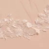 Bianco Evento Single Tier Veils | Chapel Length & Cathedral Veils*Bianco Single Tier Chapel Veil with Full Floral Lace Edge S408 Ivory