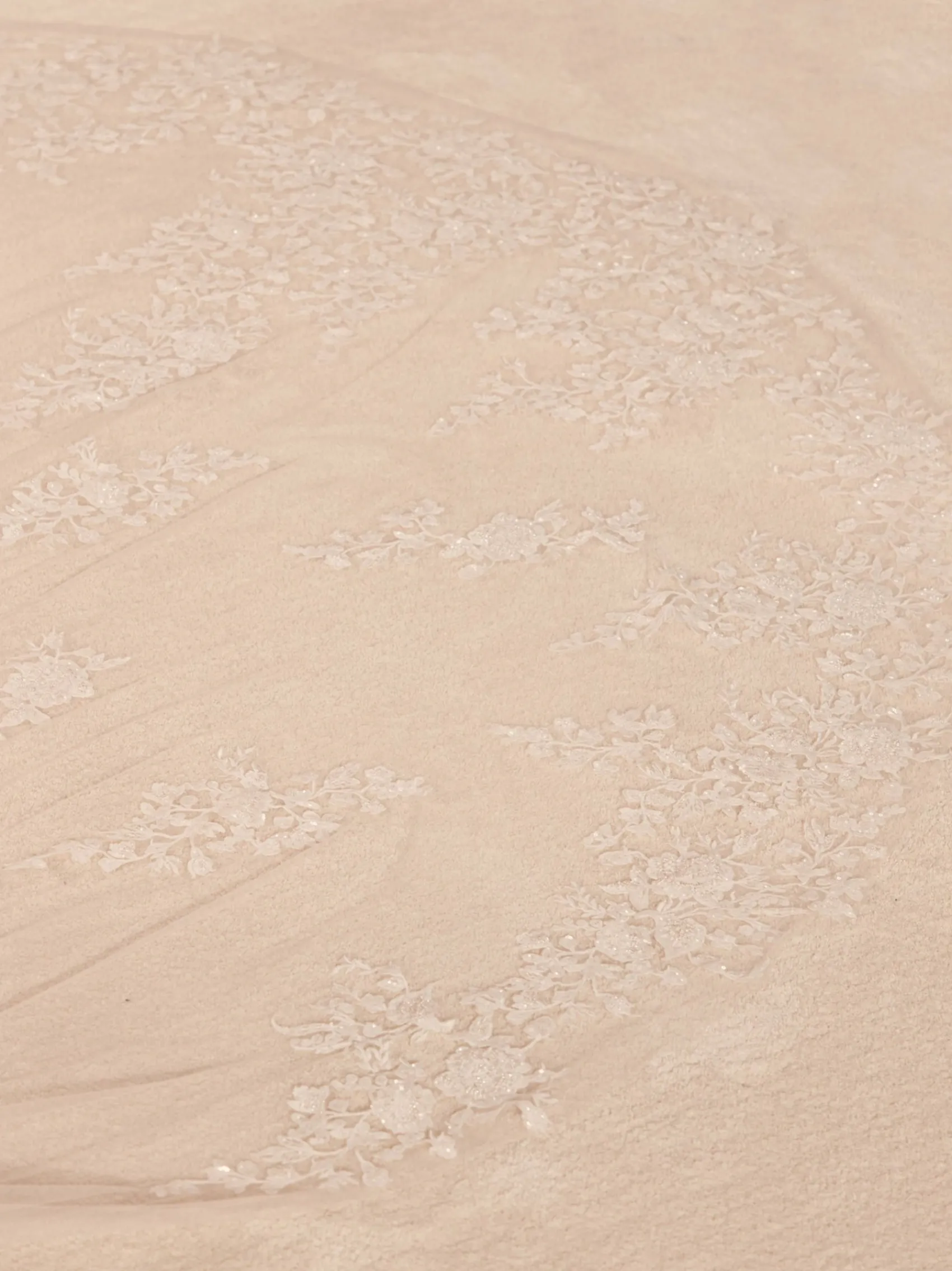 Bianco Evento Single Tier Veils | Chapel Length & Cathedral Veils*Bianco Single Tier Royal Length Veil with Lace Appliques S478 Ivory