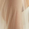 Bianco Evento Single Tier Veils | Chapel Length & Cathedral Veils*Bianco Single Tier Glitter Tulle Chapel Veil S363 Ivory with silver glitter