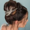 Posy & Pearl Crystal Hair Accessories | Silver Hair Accessories*Blyss Crystal Spray Wedding Hair Comb