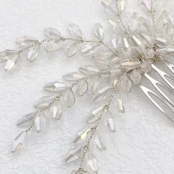 Posy & Pearl Crystal Hair Accessories | Silver Hair Accessories*Blyss Crystal Spray Wedding Hair Comb