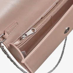 Capollini Wedding Guest Bags | Occasion Handbags*Pearlised Leather Clutch Bag Almond