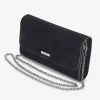 Capollini Wedding Guest Bags | Occasion Handbags*Suede Clutch Bag Black