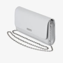 Capollini Wedding Guest Bags | Occasion Handbags*Nubuck Leather Clutch Bag Cloud Grey