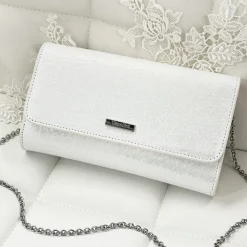 Capollini Wedding Guest Bags | Occasion Handbags*Nubuck Leather Clutch Bag Cream