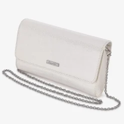 Capollini Wedding Guest Bags | Occasion Handbags*Nubuck Leather Clutch Bag Cream