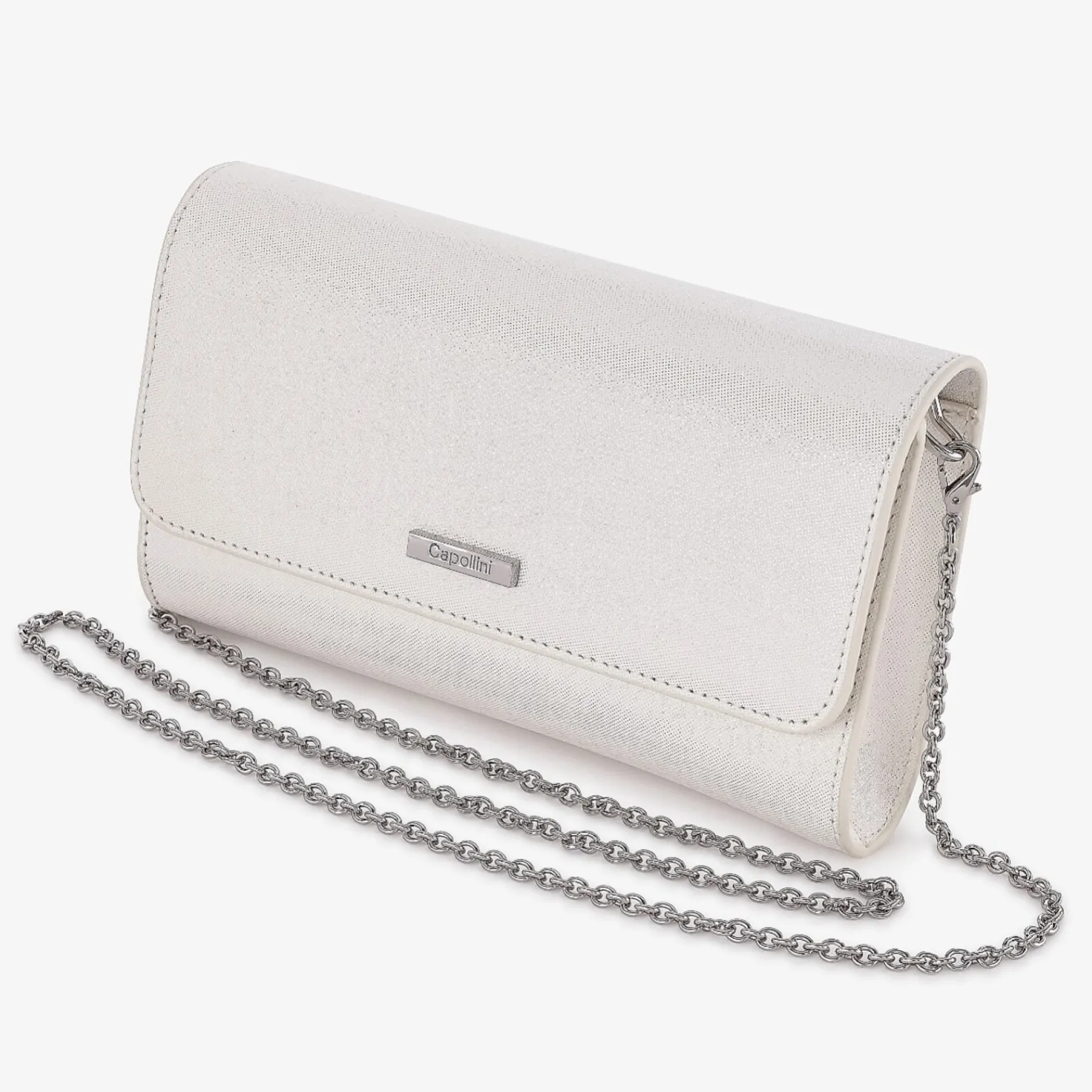 Capollini Wedding Guest Bags | Occasion Handbags*Nubuck Leather Clutch Bag Cream