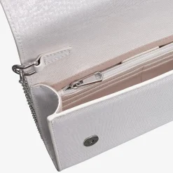 Capollini Wedding Guest Bags | Occasion Handbags*Nubuck Leather Clutch Bag Cream