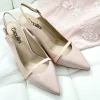 Capollini Wedding Guest Shoes | Mother Of The Bride Shoes*Emory Leather Mid Heel Slingbacks with Patent Strap Pink