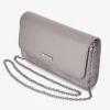 Capollini Wedding Guest Bags | Occasion Handbags*Suede and Leather Clutch Bag Grey
