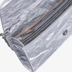 Capollini Wedding Guest Bags | Occasion Handbags*Nubuck Leather Clutch Bag Moonlight Grey