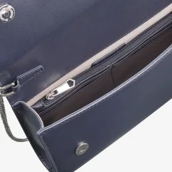 Capollini Wedding Guest Bags | Occasion Handbags*Patent Leather Clutch Bag Navy