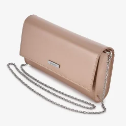 Capollini Wedding Guest Bags | Occasion Handbags*Leather Clutch Bag Nude
