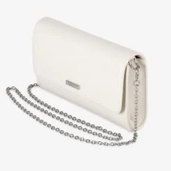 Capollini Wedding Guest Bags | Occasion Handbags*Leather Clutch Bag Porcelain