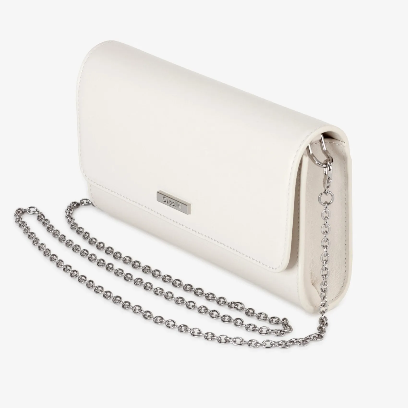 Capollini Wedding Guest Bags | Occasion Handbags*Leather Clutch Bag Porcelain