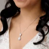 Lace & Favour Silver Prom Jewellery | Prom Necklaces*Celeste Chic Crystal Embellished Pendant Necklace (Silver)