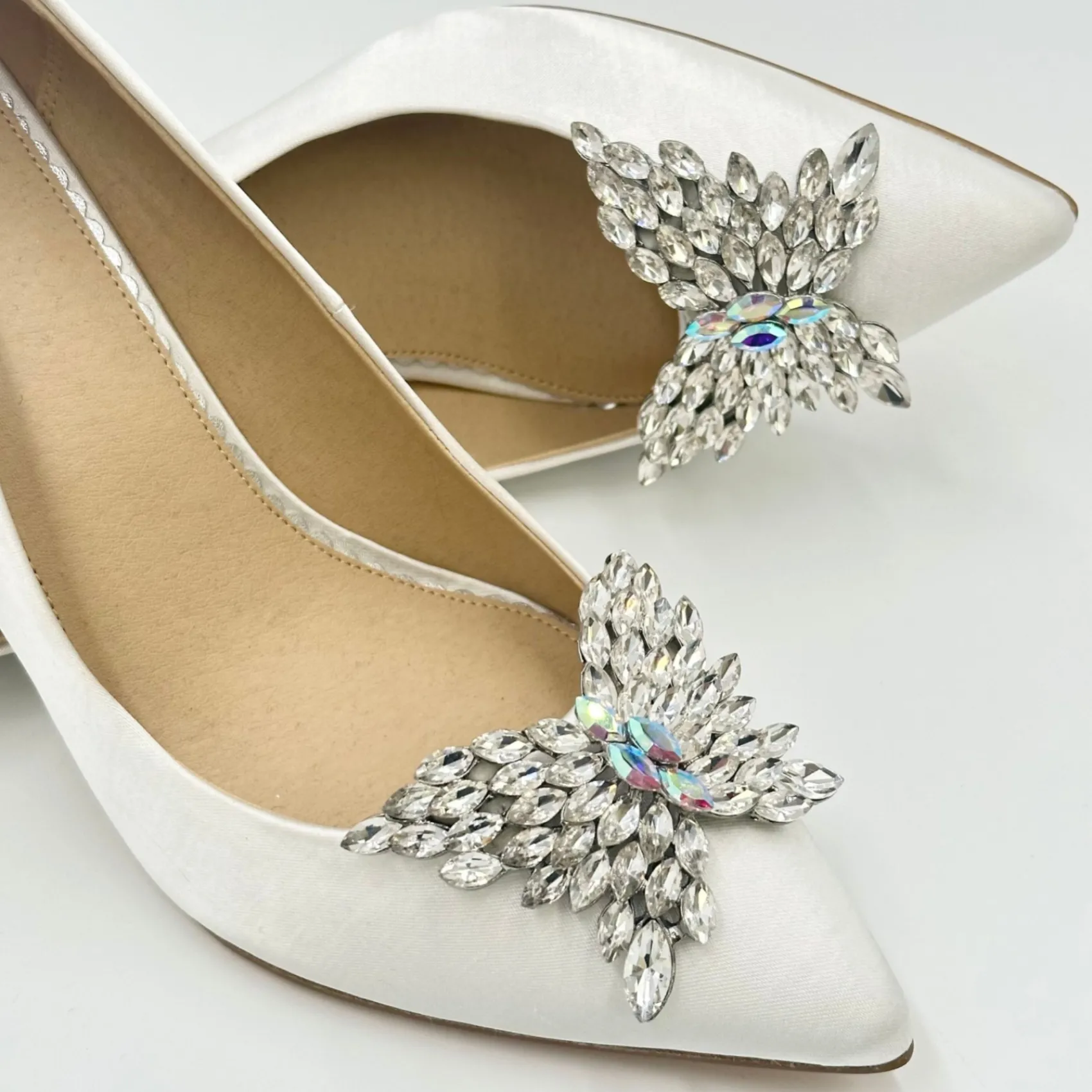 Rainbow Club Shoe Jewellery | Shoe Clips*Cleo by | Crystal Butterfly Shoe Clips