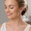 Lace & Favour Gold Prom Jewellery | Prom Jewellery Sets*Cleo Gold Teardrop Cubic Zirconia Wedding Jewellery Set