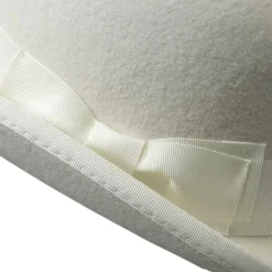 Poirier Bridal Hats*Coco Bridal Bowler Hat with Bow Detail Ivory
