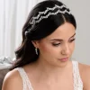 Lace & Favour Prom Headbands & Tiaras | Crystal Hair Accessories*Cortez Duo Cubic Zirconia Double Headband Silver