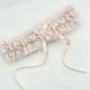 Boudoir Couture Bride Gifts | Bridal Garters*Cupid Pale Pink Lace Wedding Garter with Pearl Detail Pale Pink/ Ivory