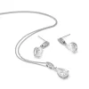 Lace & Favour Silver Prom Jewellery | Prom Jewellery Sets*Ellie Cubic Zirconia Crystal Wedding Jewellery Set