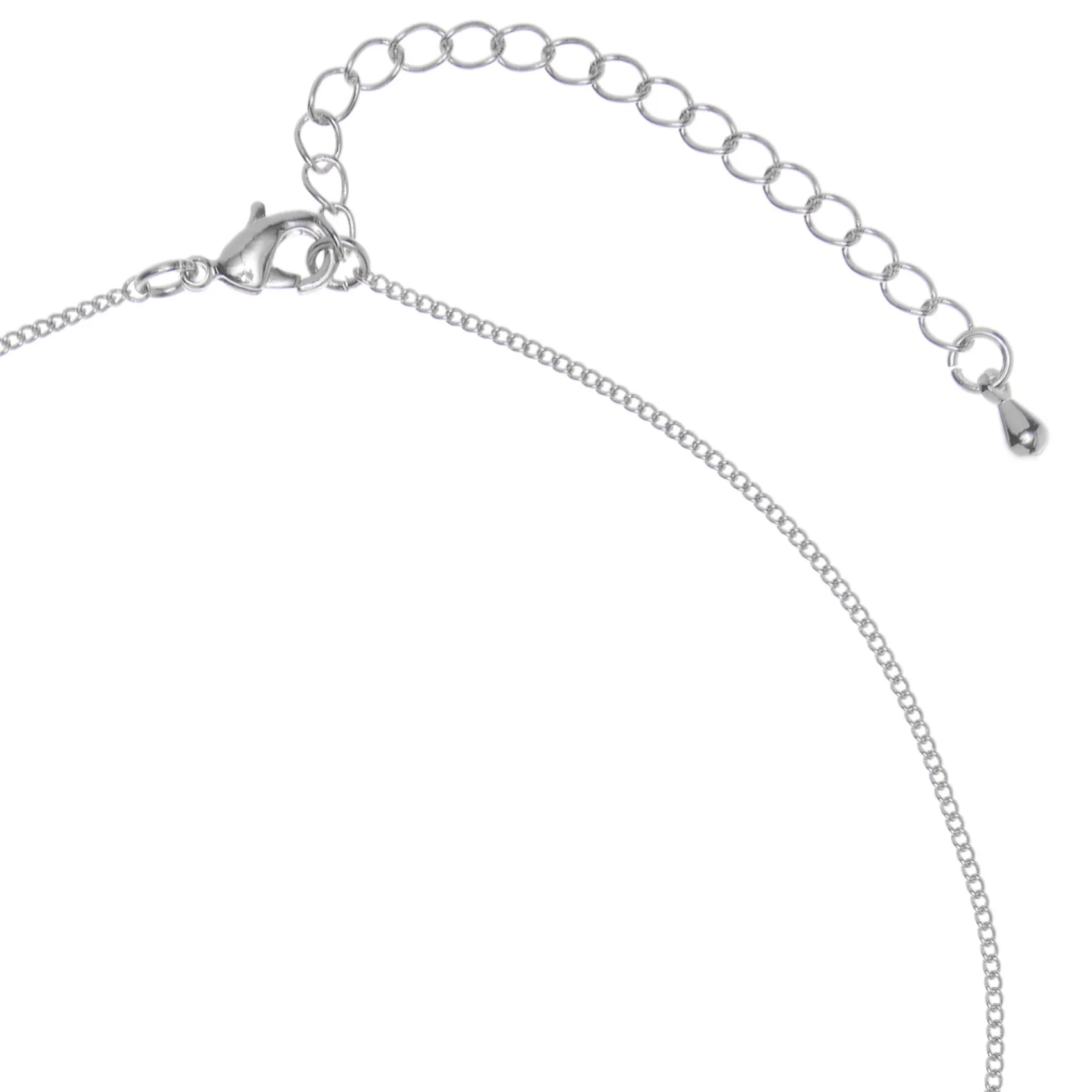 Lace & Favour Silver Prom Jewellery | Prom Necklaces*Ellie Silver Teardrop Crystal Pendant