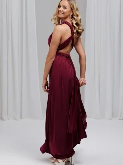 Lace & Favour Multiway Bridesmaid Dresses*Emily Rose Multiway Bridesmaid Dress (One Size) Burgundy
