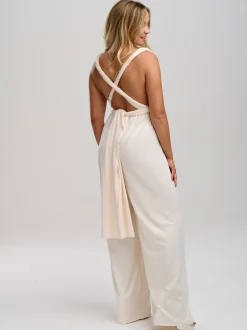 Lace & Favour Multiway Bridesmaid Jumpsuits*Emily Rose Multiway Bridesmaid Jumpsuit Cream