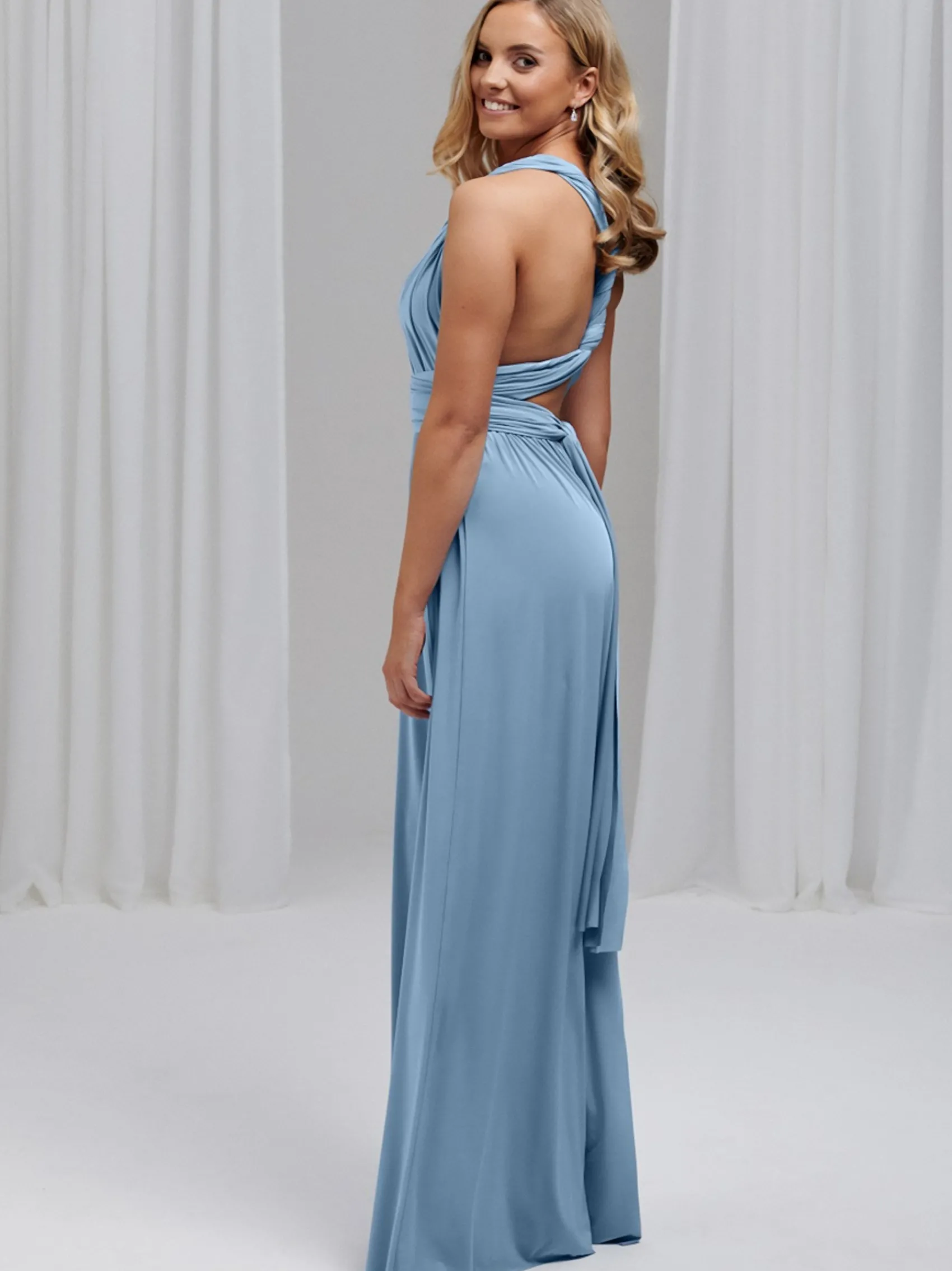 Lace & Favour Multiway Bridesmaid Dresses*Emily Rose Multiway Bridesmaid Dress (One Size) Dusty Blue
