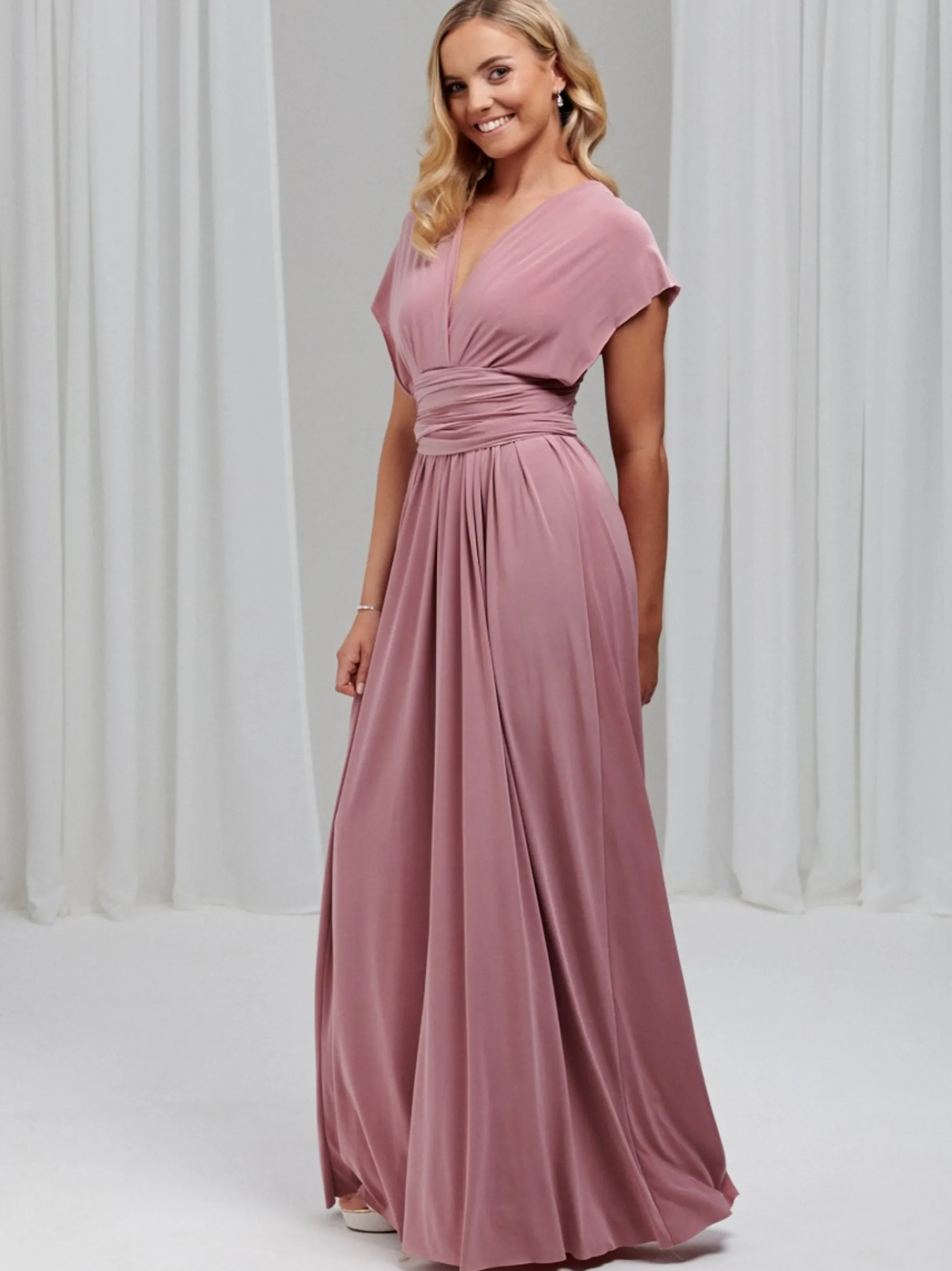 Lace & Favour Multiway Bridesmaid Dresses*Emily Rose Multiway Bridesmaid Dress (One Size) Dusty Rose